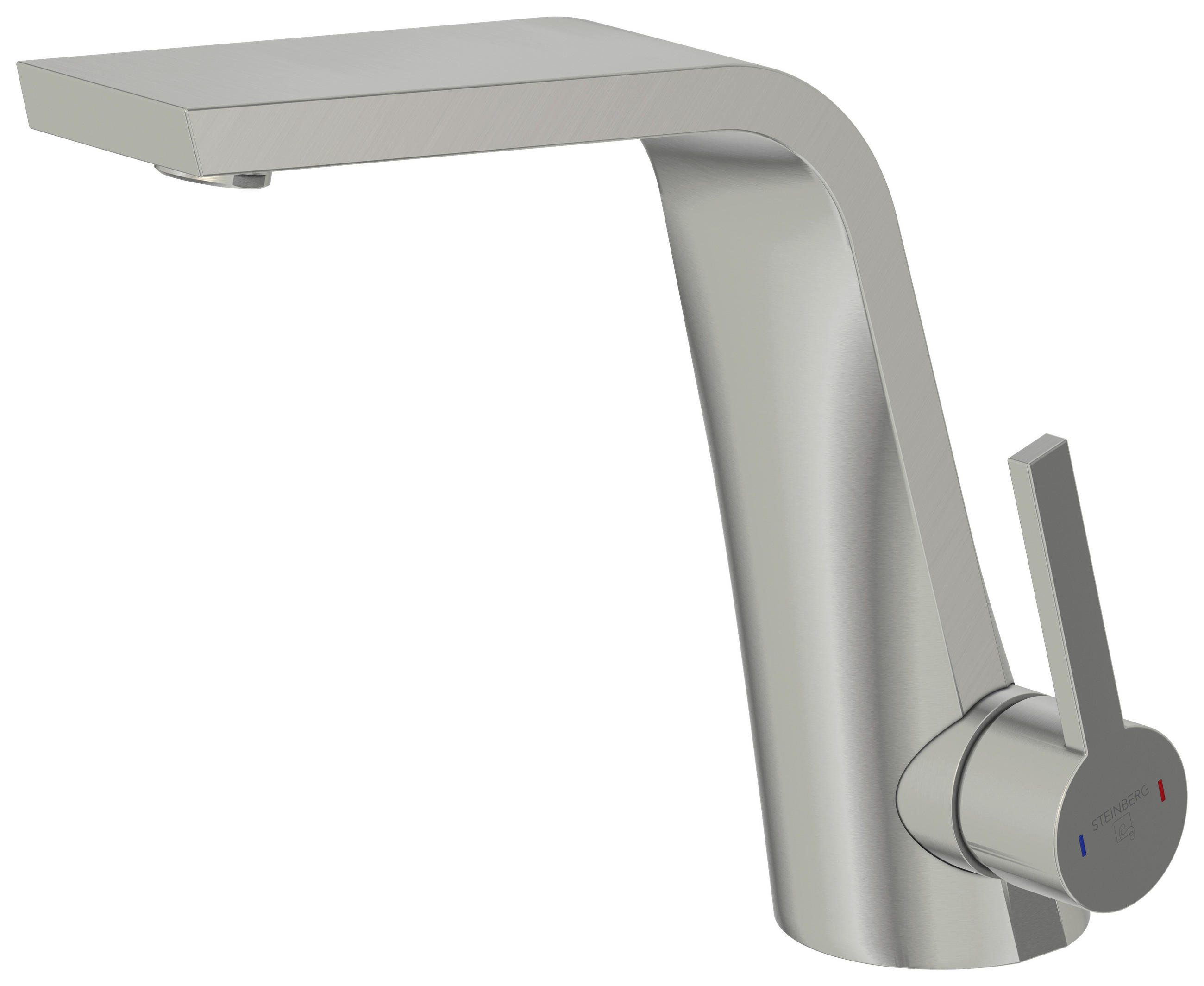 XXXLutz Waschtischarmatur Steinberg Serie 260 Nickel 5.4x18.1x20.8 cm