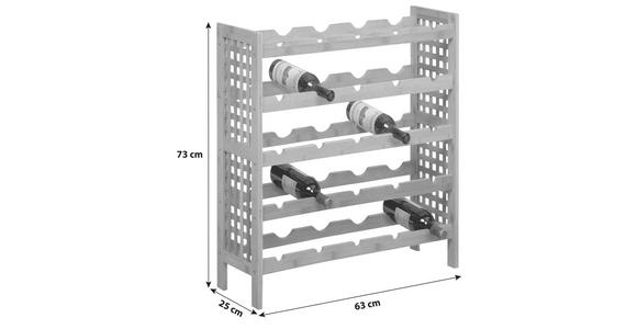 WEINREGAL  - Naturfarben, Basics, Naturmaterialien (63/73/25cm) - Carryhome