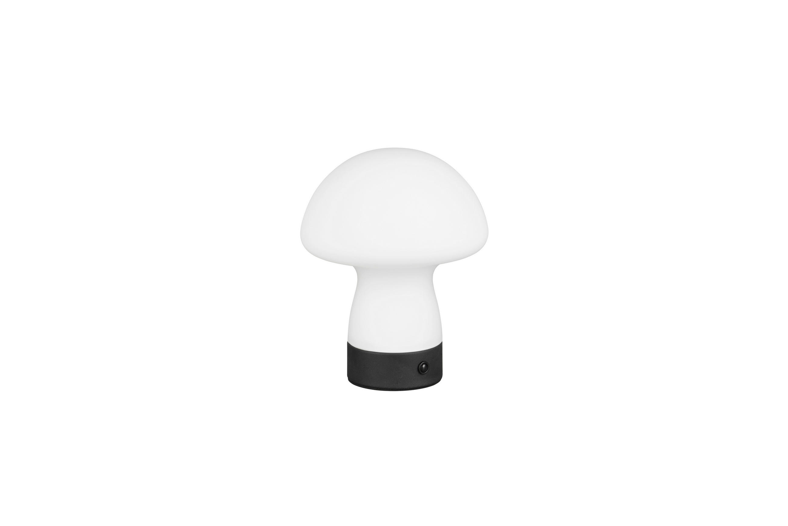 PORTABEL LAMPA Dooley 14/18 cm   - vit/svart, Lifestyle, metall/glas (14/18cm)