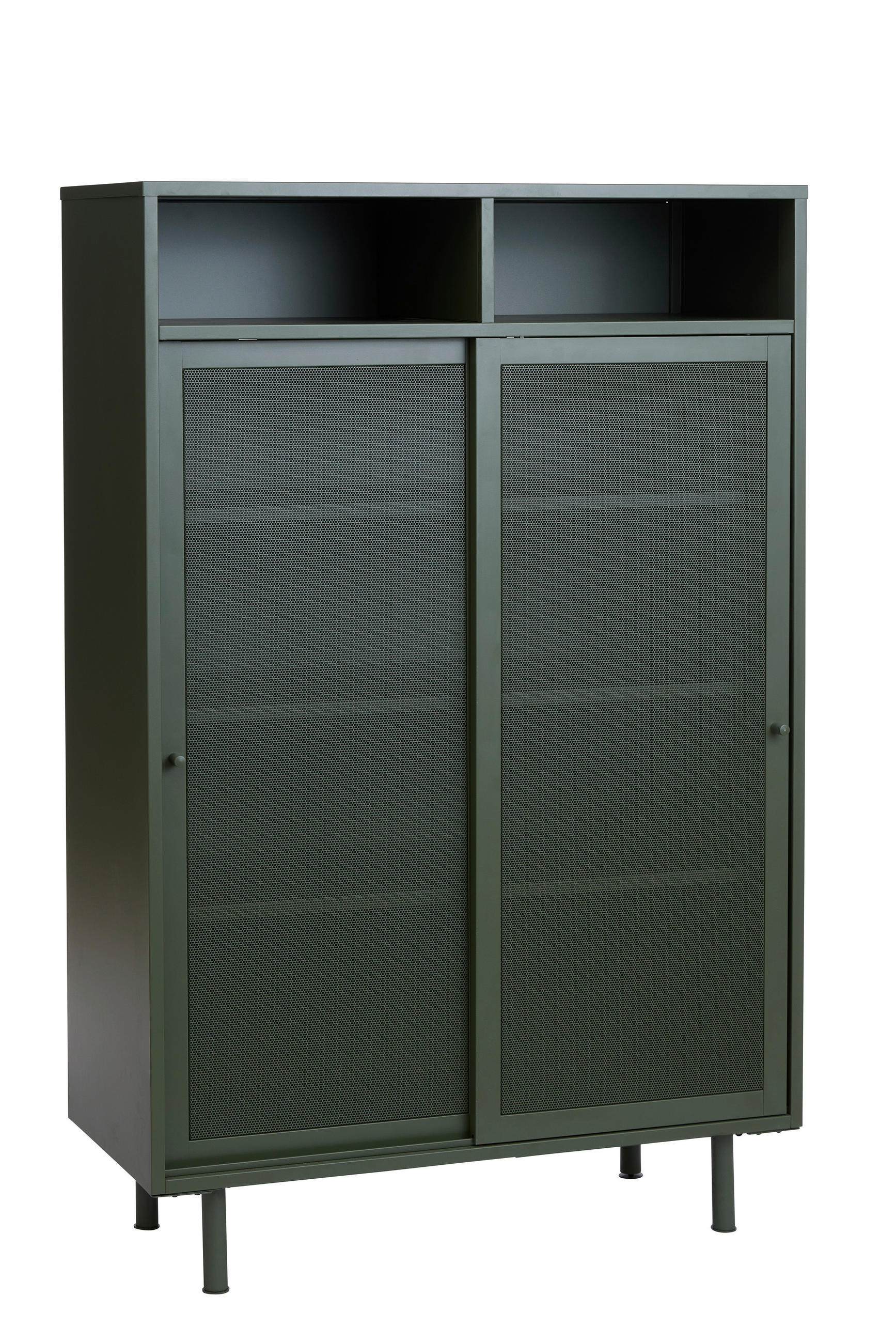 HIGHBOARD  in 90/140/40 cm  - Olivgrün, Basics, Metall (90/140/40cm) - Boxxx