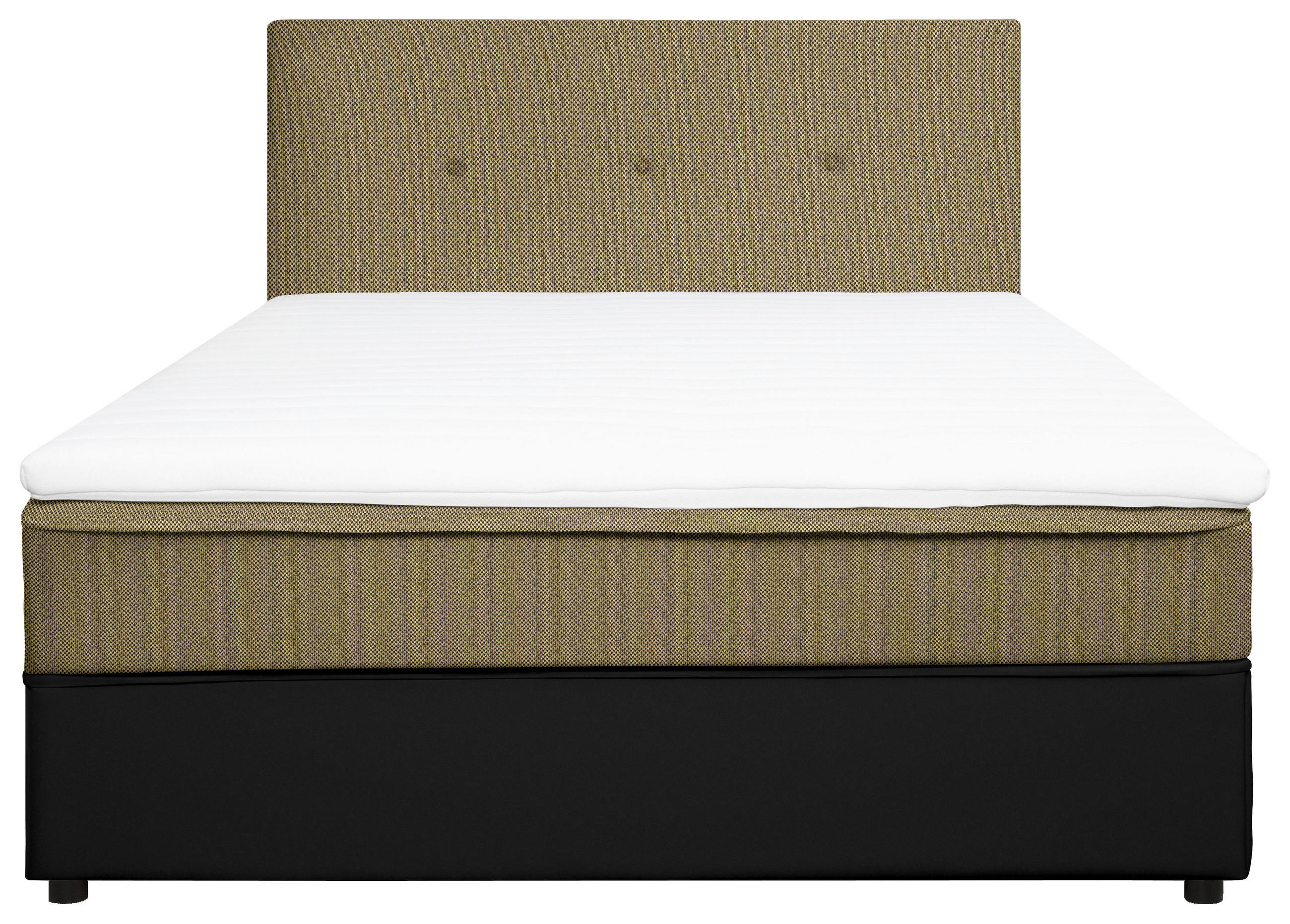 BOXBETT 120/200 cm  in Gelb, Schwarz  - Gelb/Schwarz, KONVENTIONELL, Holz/Textil (120/200cm) - Carryhome