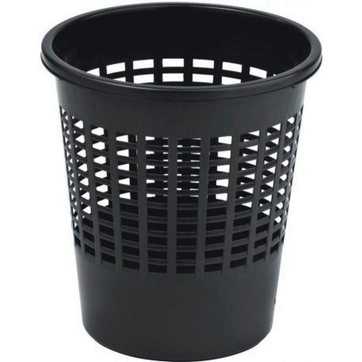 COȘ DE HÂRTII 11 l  - negru, Basics, plastic (27.5/27.5/29.5cm)