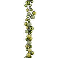 KARÁCSONYFADÍSZ - zöld, Basics, műanyag (180/4/4cm)