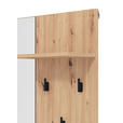 GARDEROBE 4-teilig  in 180/194,5/35 cm  - Schwarz/Eiche Artisan, Basics, Holzwerkstoff (180/194,5/35cm) - Carryhome