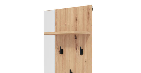 GARDEROBE 4-teilig  in 180/194,5/35 cm  - Schwarz/Eiche Artisan, Basics, Holzwerkstoff (180/194,5/35cm) - Carryhome