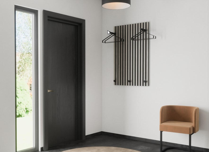 GARDEROBSKROK  i svart  - svart, Design, metall (2,5/7,5/5,8cm) - Best Price