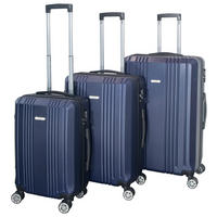 Set Valize De Călătorie - albastru, Trend, plastic/metal - Novel