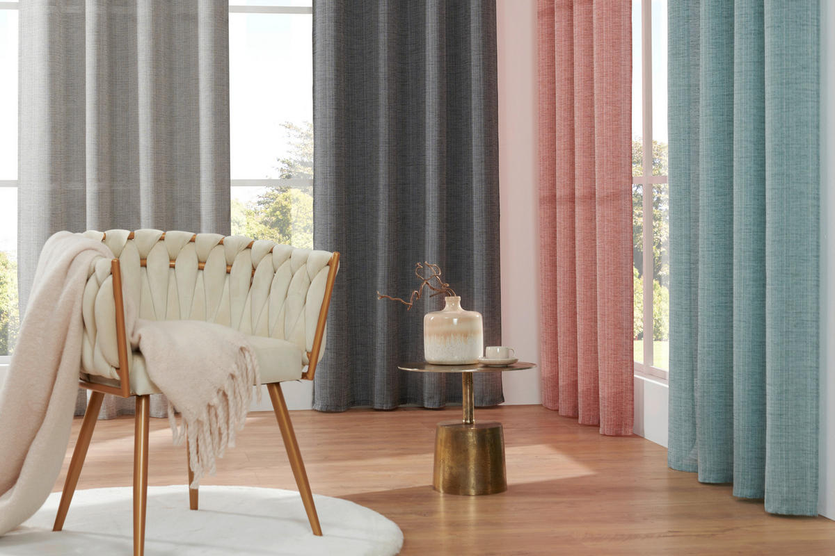RINGLIS FÜGGÖNY részben áttetsző  - olajkék, Design, textil (140/245cm) - Esposa