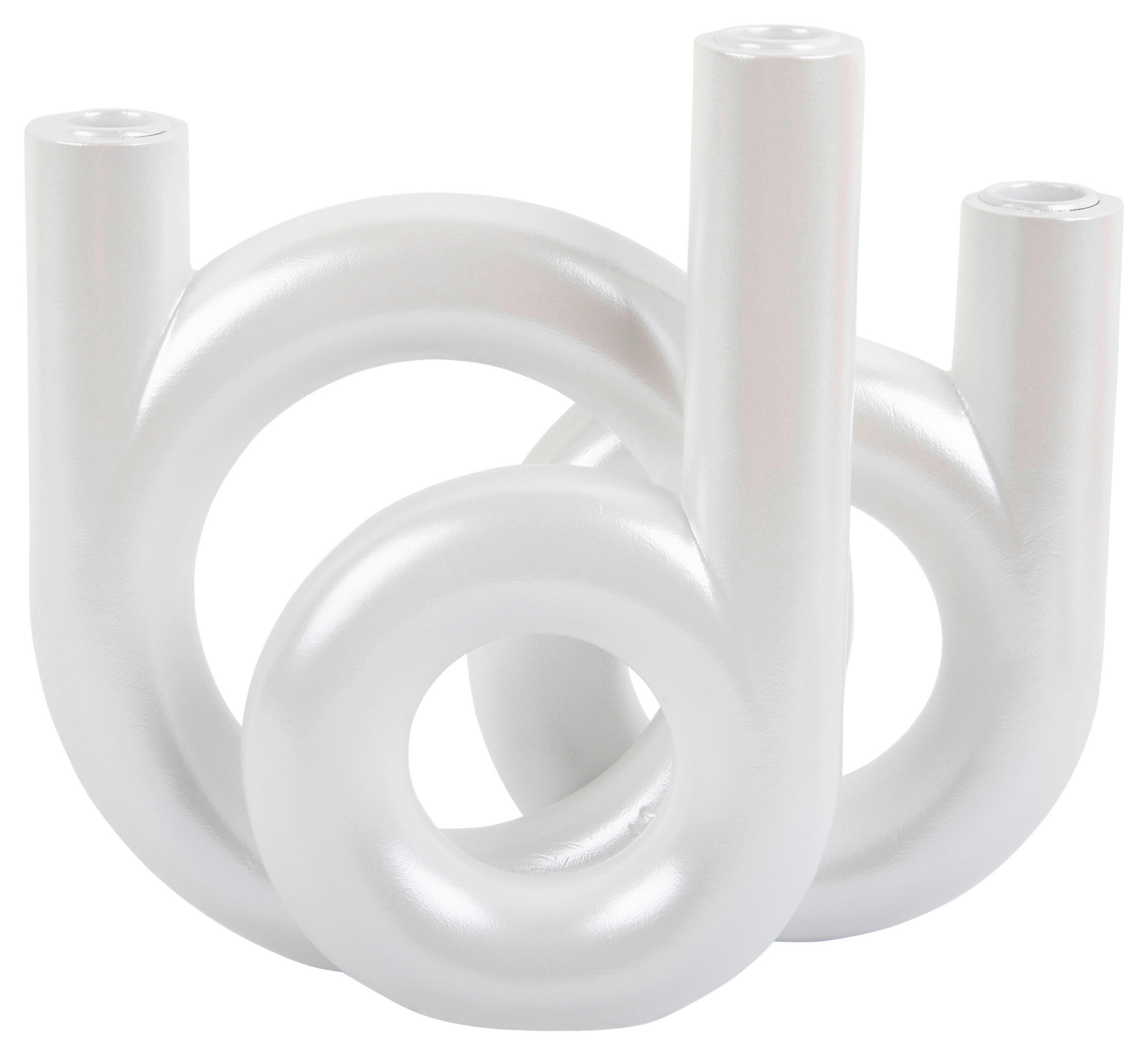 KERZENHALTER - Weiß, Basics, Stein (18/20/12cm) - Present Time