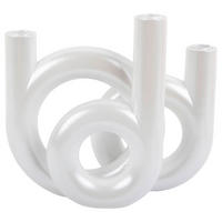 KERZENHALTER - Weiß, Basics, Stein (18/20/12cm) - Present Time