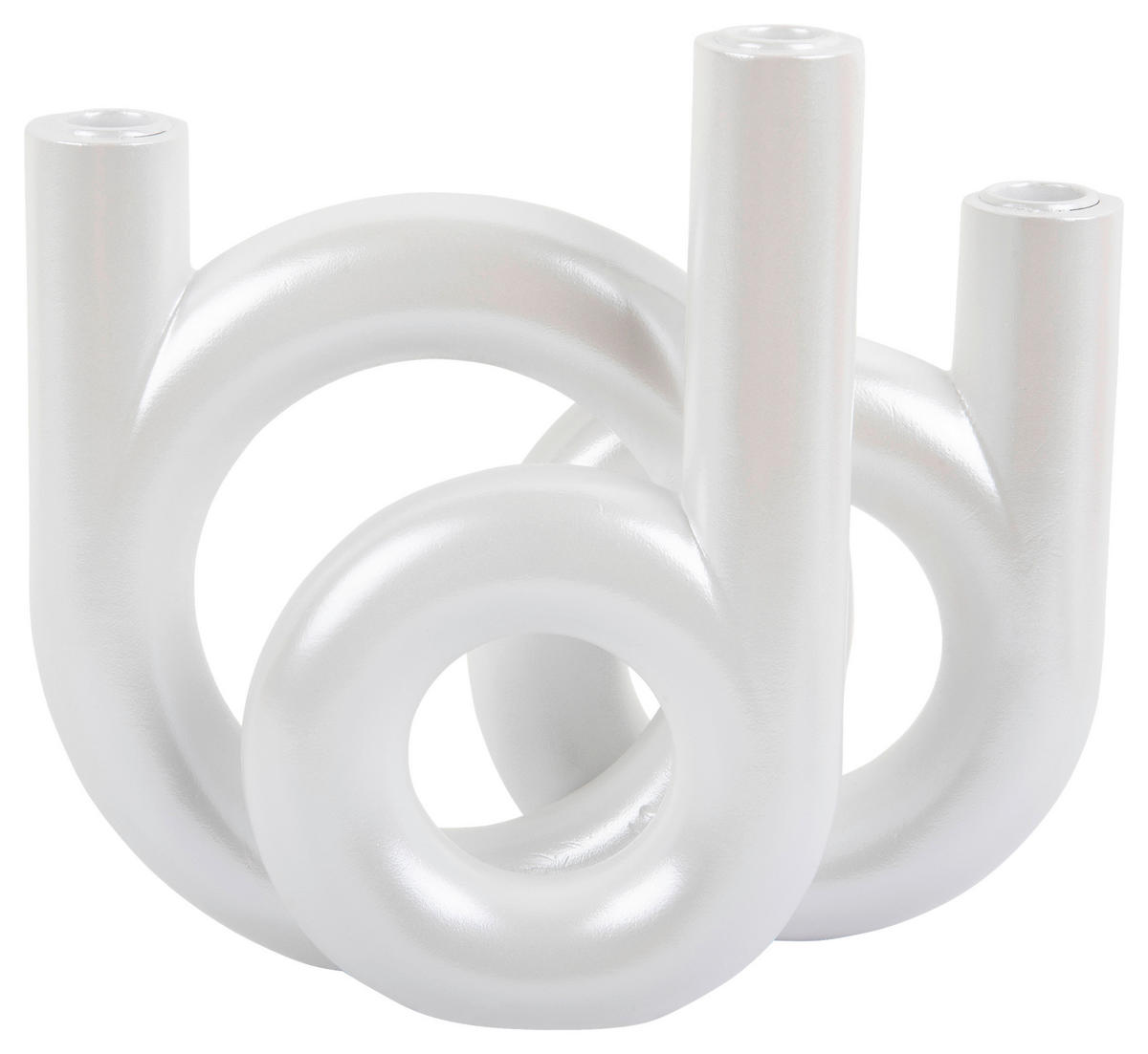 KERZENHALTER - Weiß, Basics, Stein (18/20/12cm) - Present Time