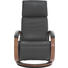 RELAXSESSEL Echtleder - Nussbaumfarben/Hellgrau, Design, Leder/Holz (68/113/86cm) - Himolla