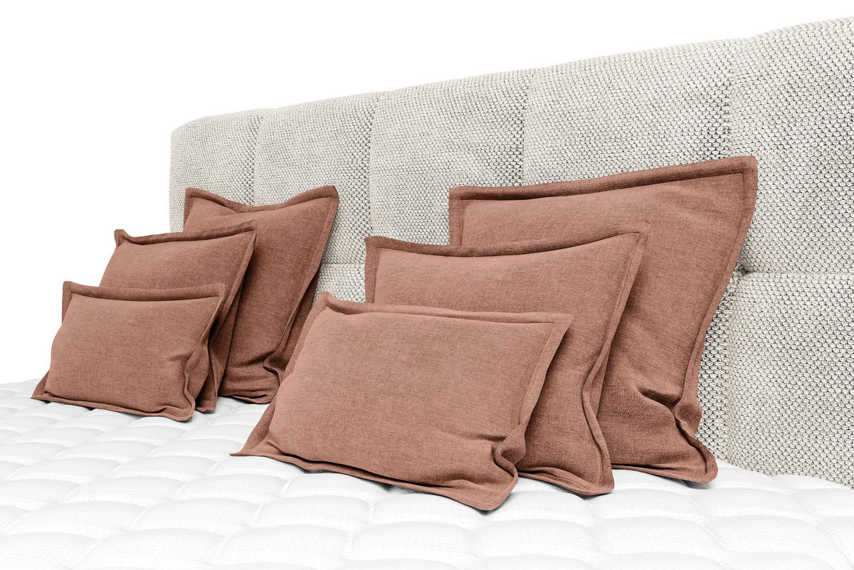 ZIERKISSENSET   70-50/60-25/10 cm  - Terracotta, Modern, Textil (70-50/60-25/10cm) - MID.YOU
