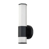 BADEZIMMER-WANDLEUCHTE - Schwarz, Design, Glas/Metall (35,6/12,7/10.5cm) - Elstead Lighting