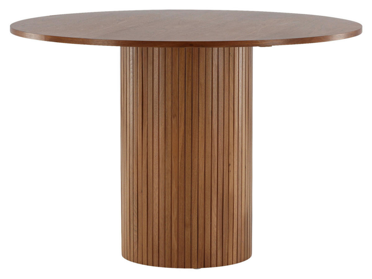 ESSTISCH in Holzwerkstoff 110/110/75 cm  - Walnussfarben, Design, Holzwerkstoff (110/110/75cm) - Livetastic