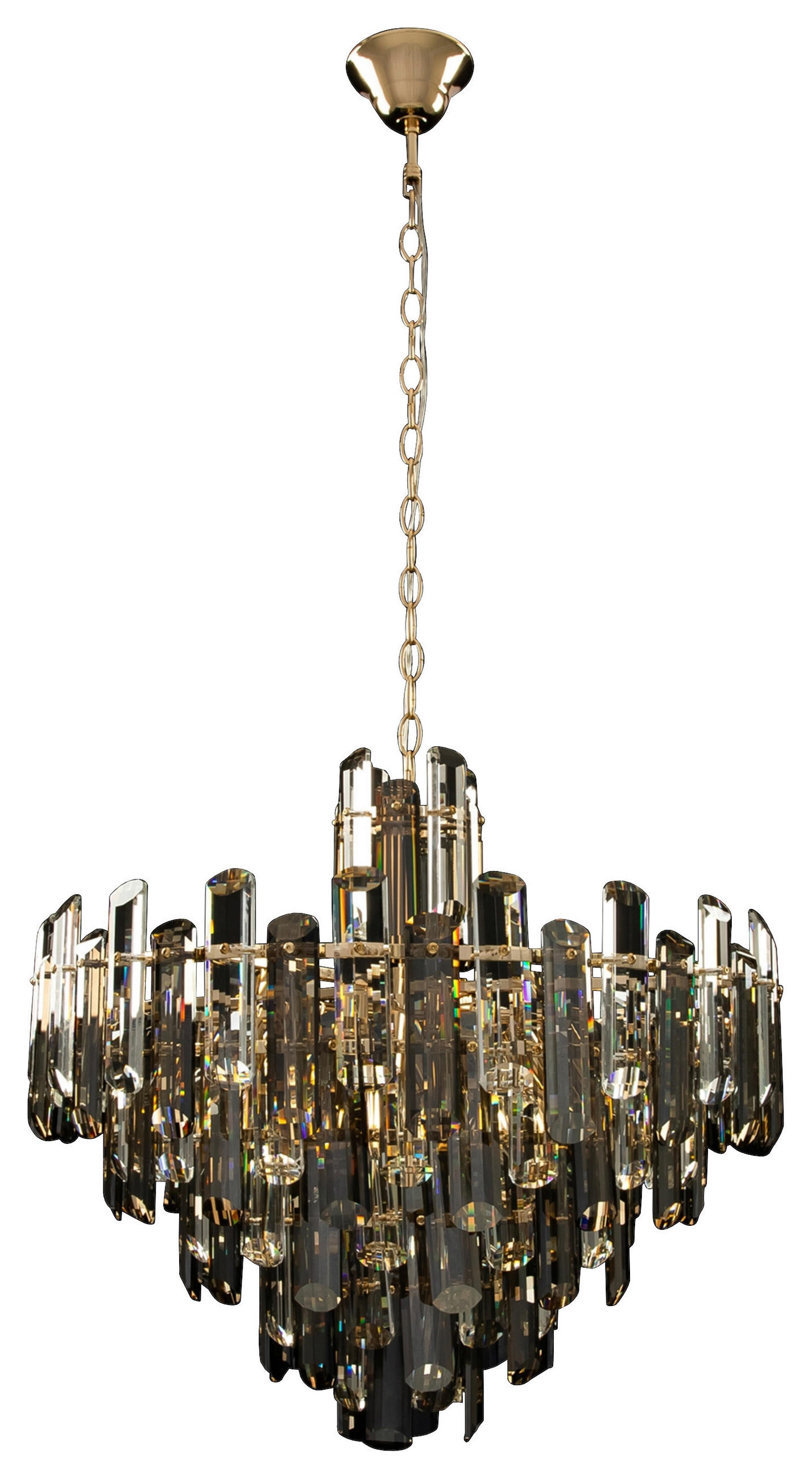 PENDELLEUCHTE 60,8/55,3/60,8 cm   - Goldfarben, Basics, Glas/Metall (60,8/55,3/60,8cm) - MAYTONI