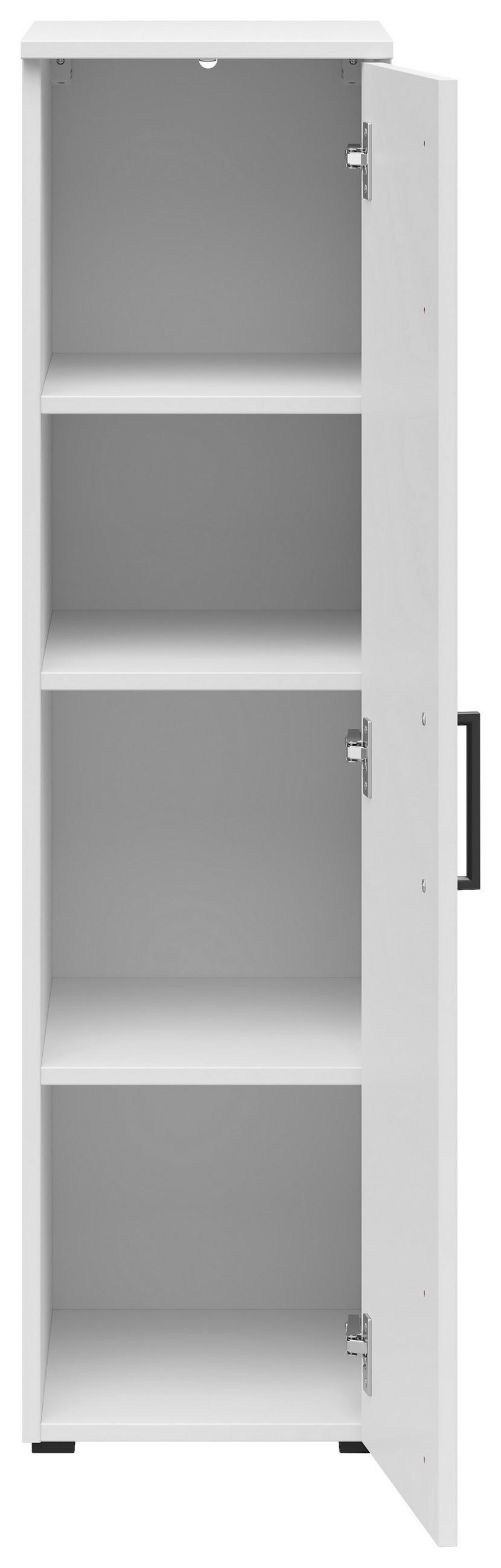 MEHRZWECKSCHRANK 30/115/40 cm in Weiß - Anthrazit/Schwarz, MODERN, Holzwerkstoff/Kunststoff (30/115/40cm) - Carryhome