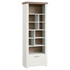 REGAL Weiß, Eichefarben  - Eichefarben/Weiß, Design, Holzwerkstoff/Metall (74,5/206,6/42,2cm) - SetOne by Musterring