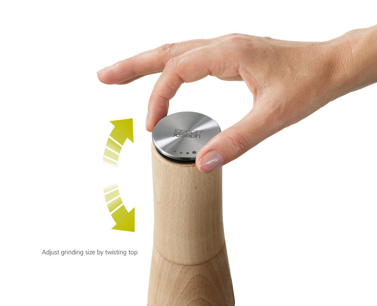 MLINAC ZA PAPAR  - Basics, drvo/keramika (7/7/19cm) - Joseph Joseph