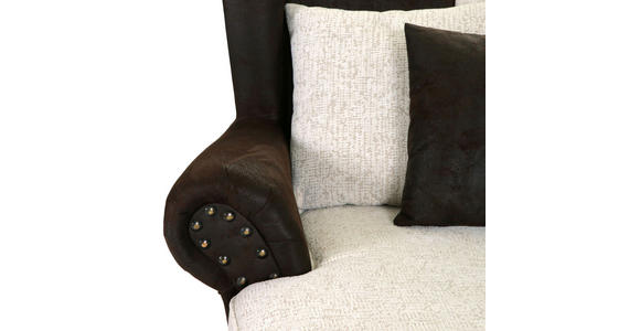 XXL-SESSEL - Dunkelbraun/Beige, ROMANTIK / LANDHAUS, Holz/Textil (125/102/138cm) - Landscape
