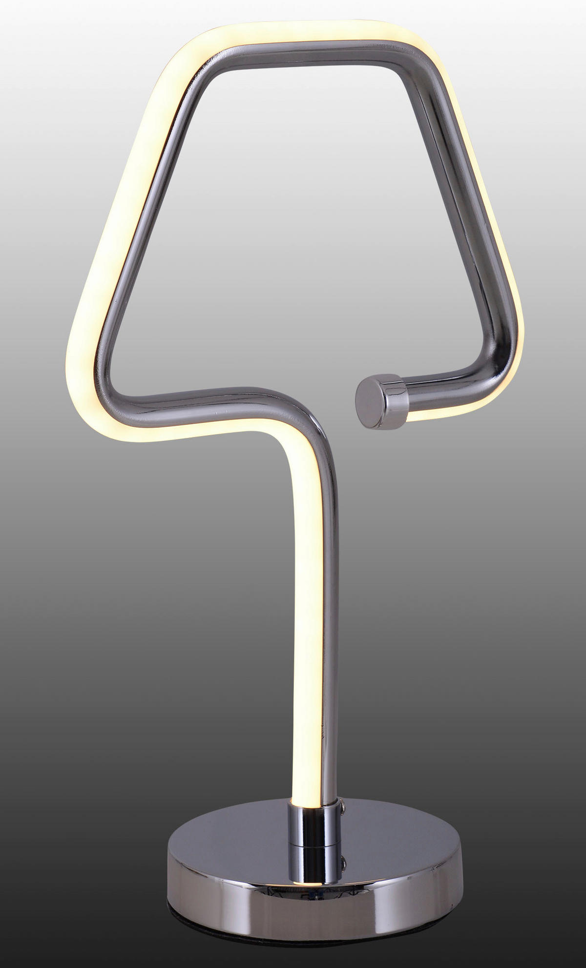 LED-TISCHLEUCHTE 18/30 cm   - Chromfarben, Design, Kunststoff/Metall (18/30cm) - Näve