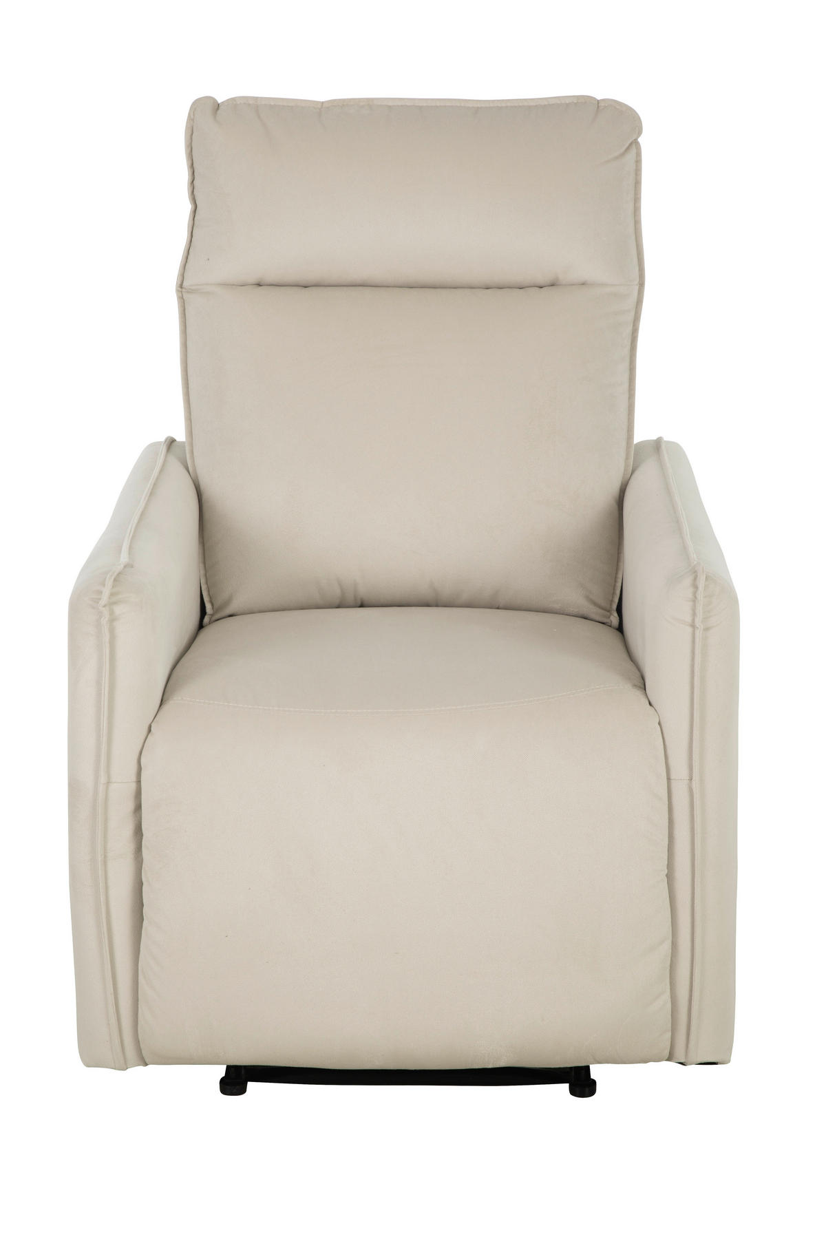 SITZGARNITUR in Samt Beige  - Beige, Konventionell, Textil/Metall (72/102/85.5cm) - P & B