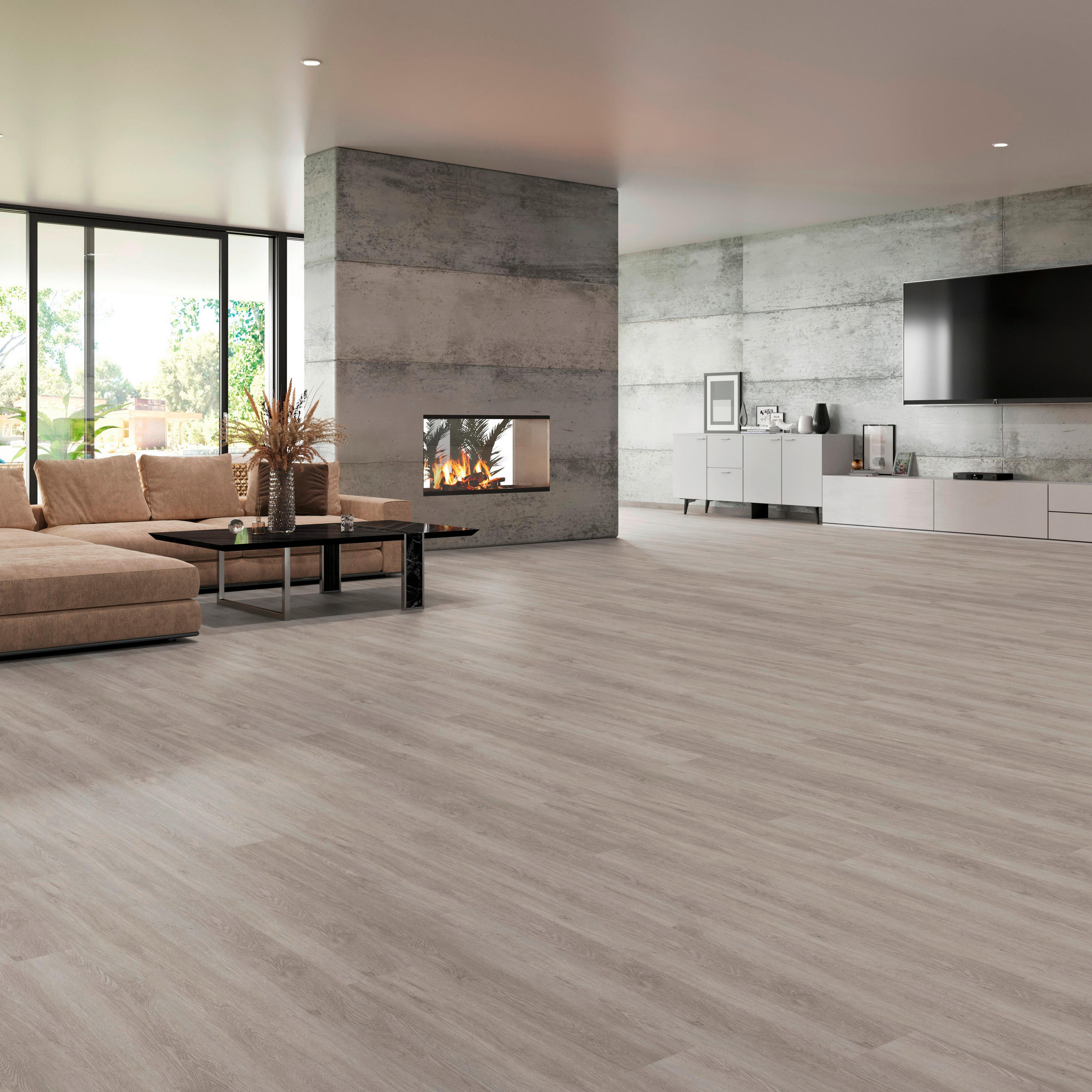 VINYLBODEN Favorito Eiche Helsinki 100001101  per  m² - Design, Holz (120,5/21/1cm) - Tilo