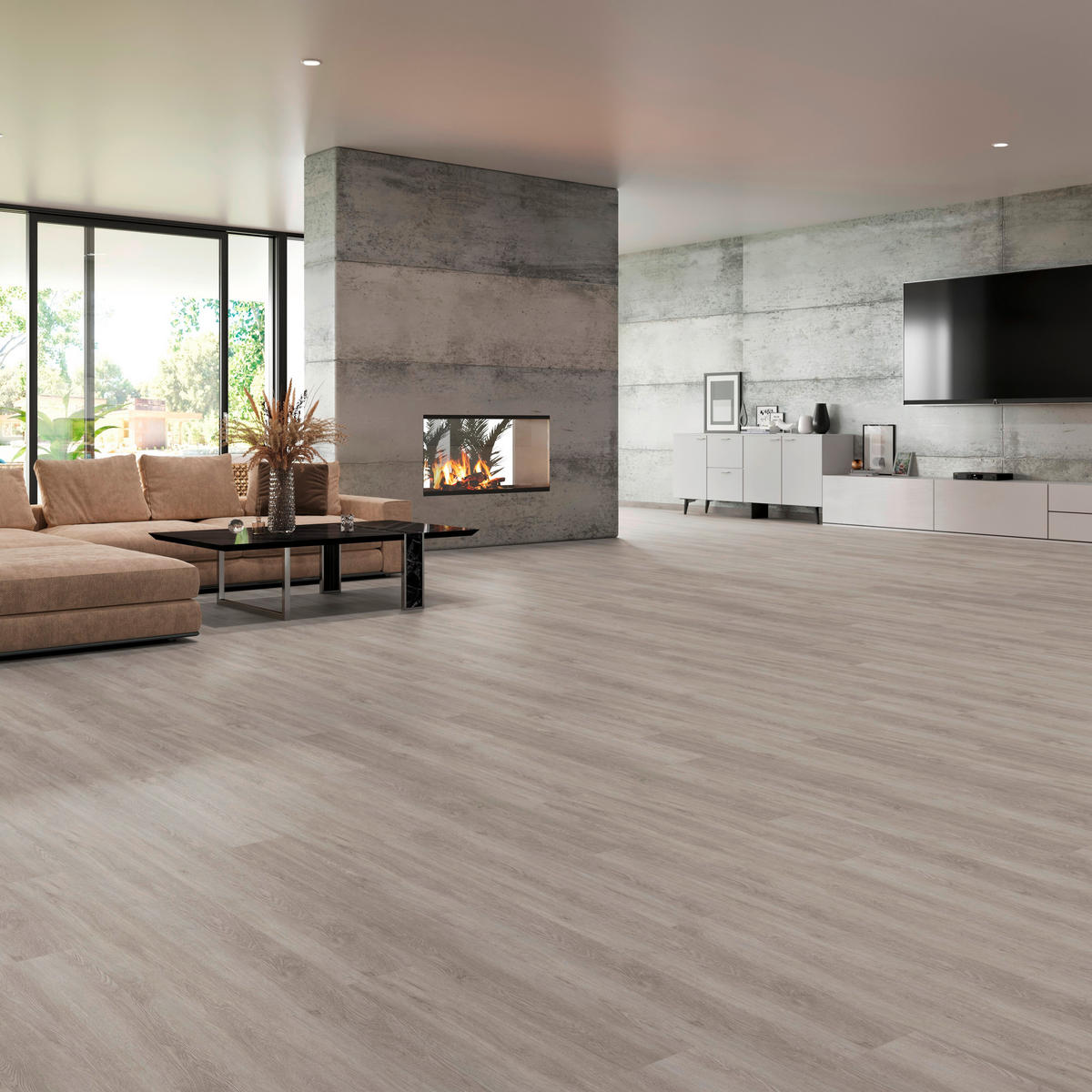 VINYLBODEN Favorito Eiche Helsinki 100001101  per  m² - Design, Holz (120,5/21/1cm) - Tilo