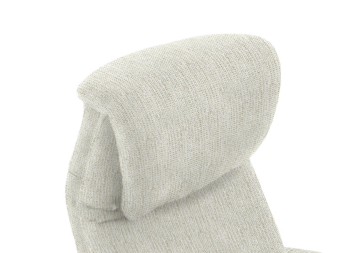 RELAXSESSEL in Textil Naturfarben  - Schwarz/Naturfarben, Design, Textil/Metall (77/115/89cm) - Pure Home Comfort