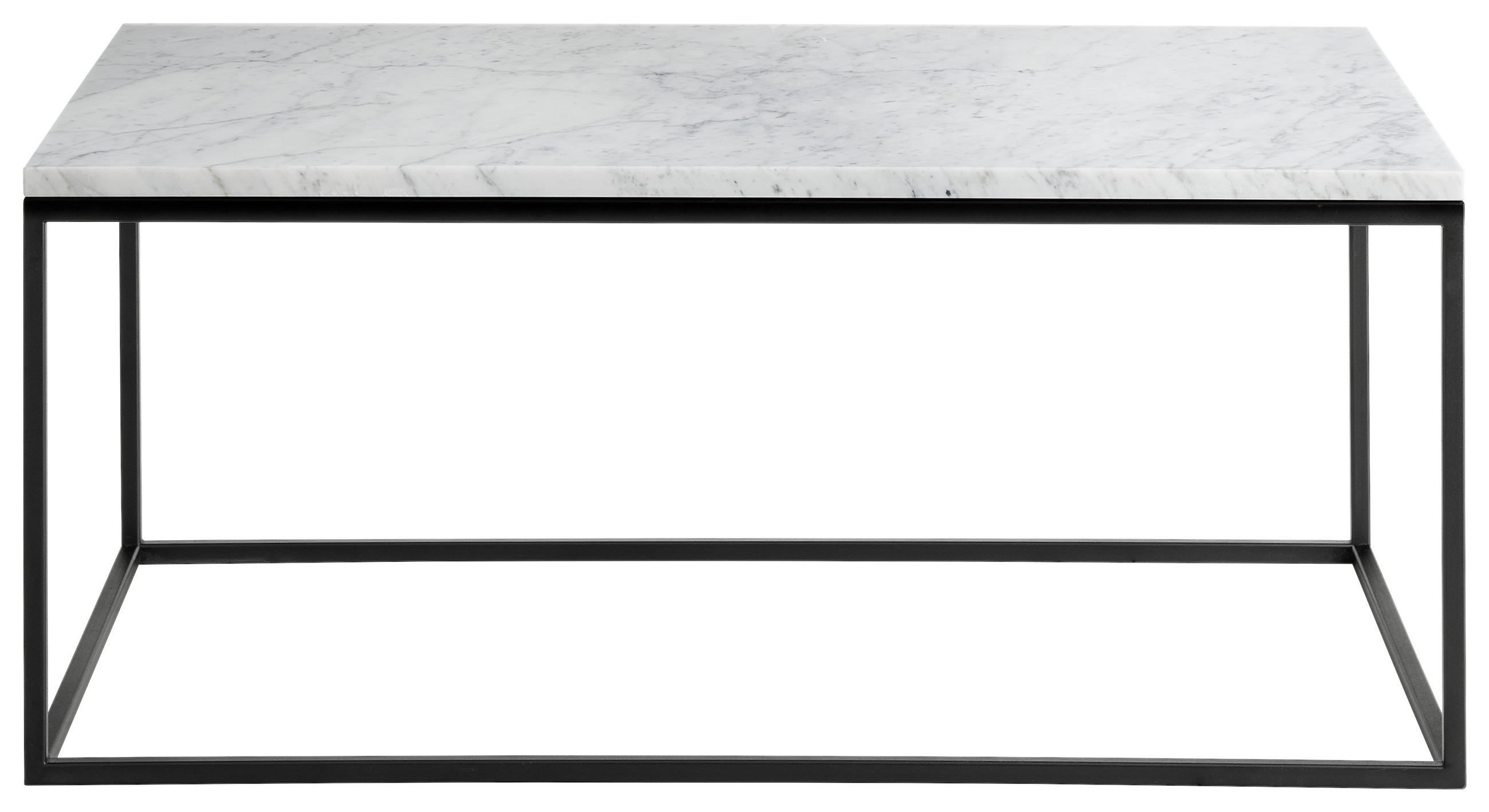COUCHTISCH in Stein 100/60/42,5 cm - Schwarz, Design, Stein/Metall (100/60/42,5cm) - Johann Jakob