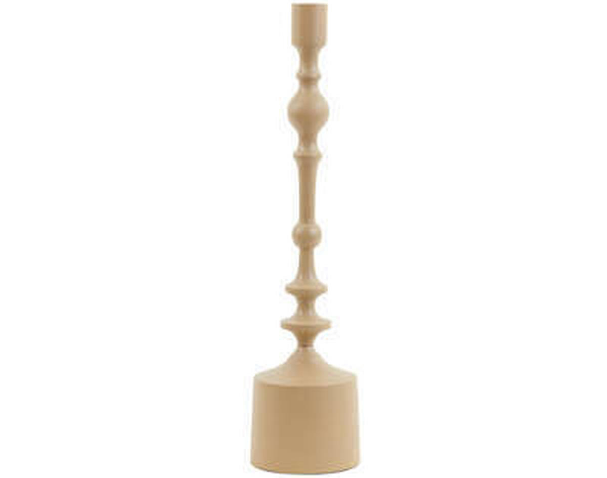 KERZENHALTER - Sandfarben, Basics, Metall (10/42cm) - Light & Living