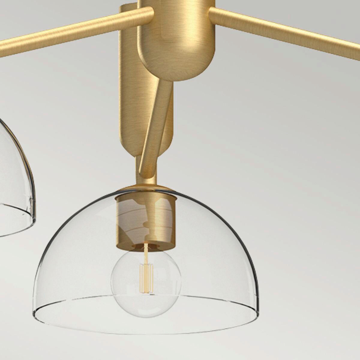 KRONLEUCHTER 96,8/36,3 cm   - Goldfarben, KONVENTIONELL, Glas/Metall (96,8/36,3cm) - Elstead Lighting