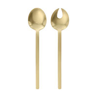 BESTECKSET 2-teilig Edelstahl  für  - Goldfarben, Basics, Metall (29cm) - Eglo