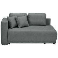 CHAISELONGUE  in Chenille Grau  - Schwarz/Grau, KONVENTIONELL, Kunststoff/Textil (93/73/171cm) - MID.YOU