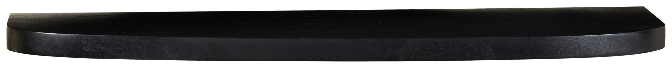 WANDREGAL  - Schwarz, Basics, Holz/Metall (90/3,5/25cm) - Livetastic