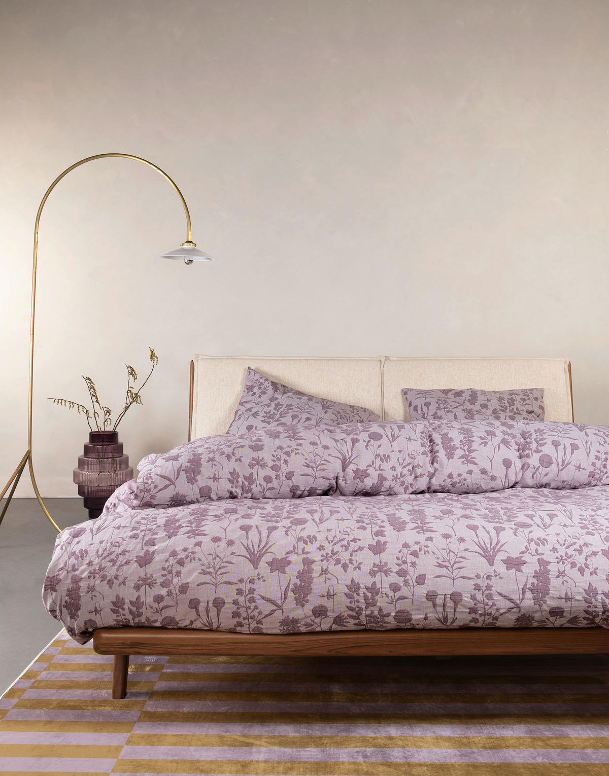 POSTELJINA 135/200 cm   - ljubičasta, Konvencionalno, tekstil (135/200cm) - Essenza