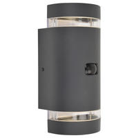 LED-AUßENLEUCHTE 11/9,6/23,9 cm   - Anthrazit, Design, Metall (11/9,6/23,9cm)