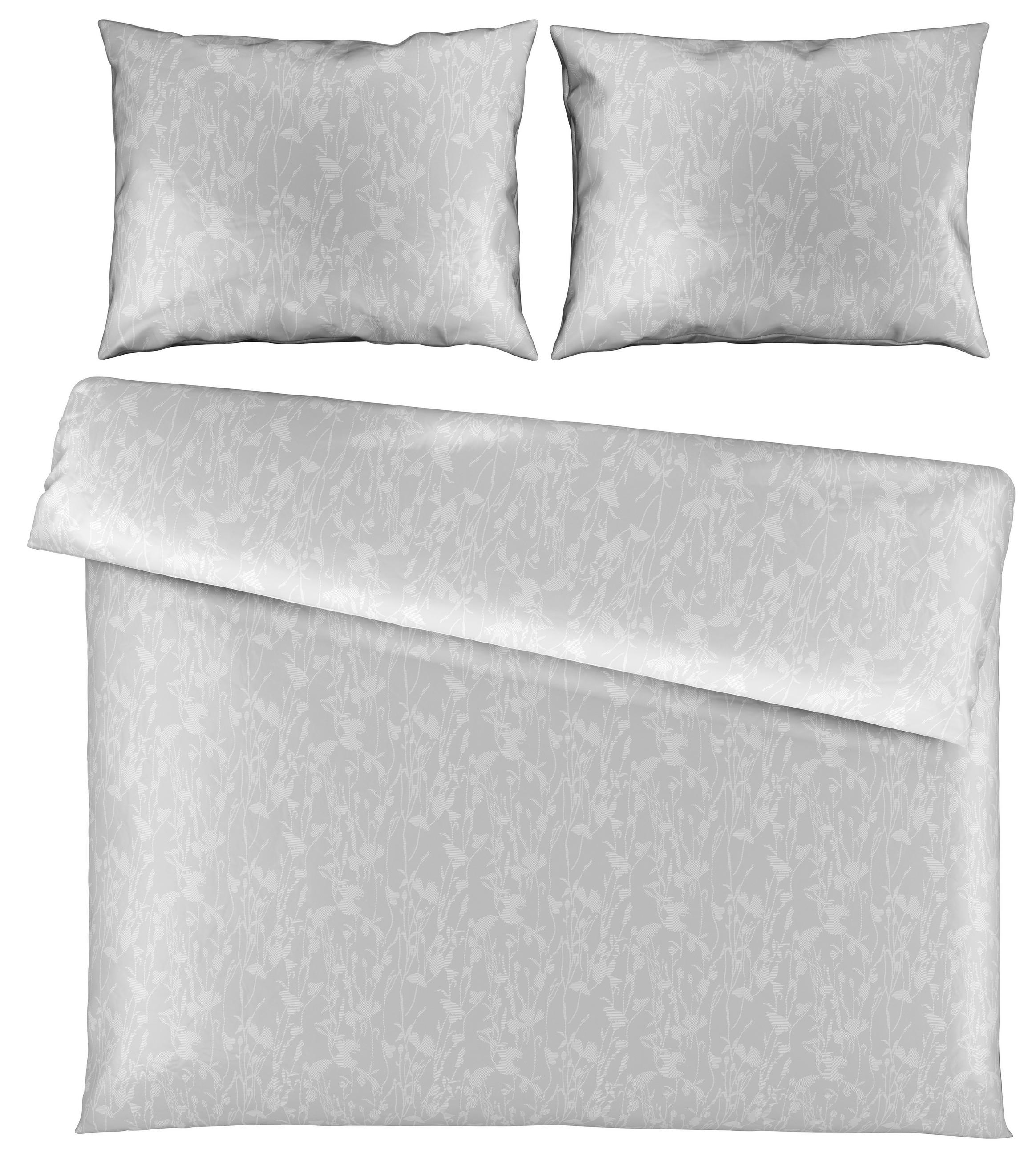 BETTWÄSCHESET Satin 200/210 cm  65 cm/100 cm  - Weiss, Konventionell, Textil (200/210cm) - Novel