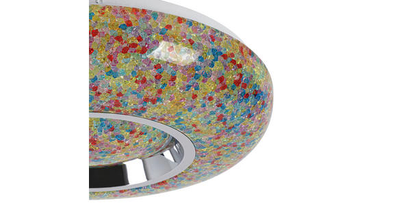 LED-DECKENLEUCHTE 38/8 cm   - Chromfarben/Multicolor, Trend, Kunststoff/Metall (38/8cm) - Novel