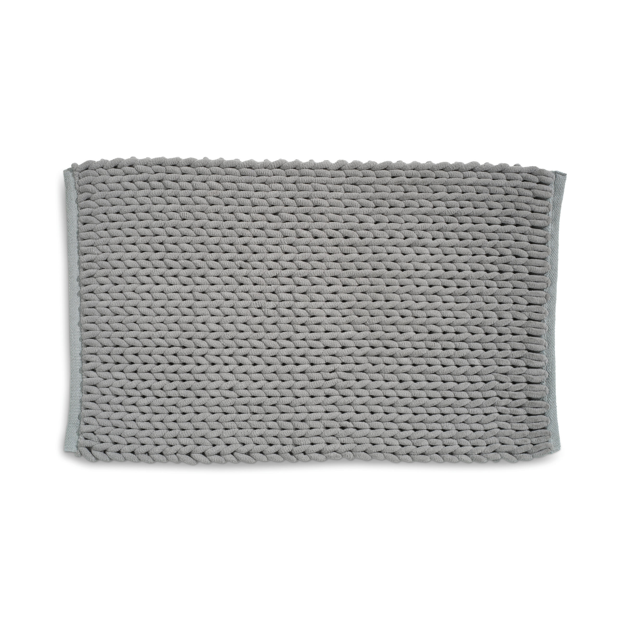BADEMATTE Hellgrau 100/60 cm  - Hellgrau, KONVENTIONELL, Textil (100/60cm) - Kela