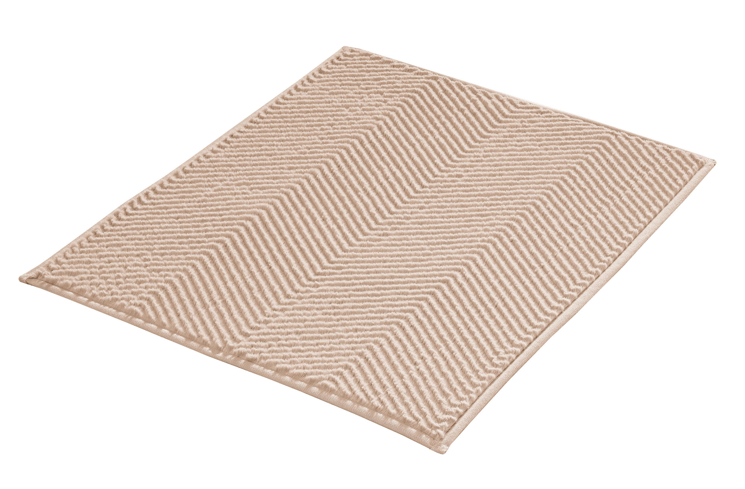 FÜRDŐSZOBASZŐNYEG   világosbarna   - világosbarna, Basics, műanyag (60/50/1cm) - Kleine Wolke