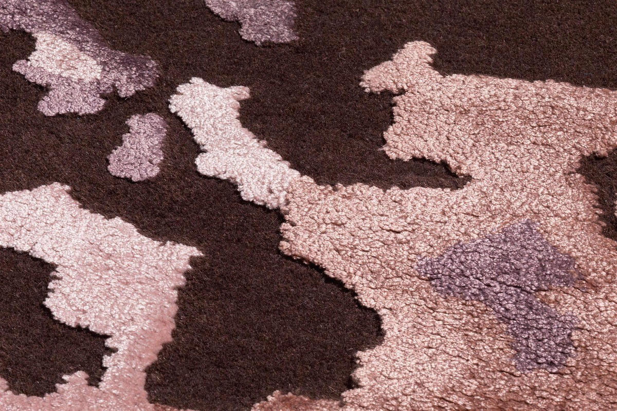 FLACHWEBETEPPICH Wohnzimmer 170/240 cm Rosa, Dunkelgrau rechteckig  - Dunkelgrau/Rosa, Basics, Textil (170/240cm) - Kayoom