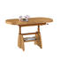 COUCHTISCH Kernbuche furniert Buchefarben - Buchefarben, KONVENTIONELL, Metall (125(165,5)/71/56-75cm) - Venda
