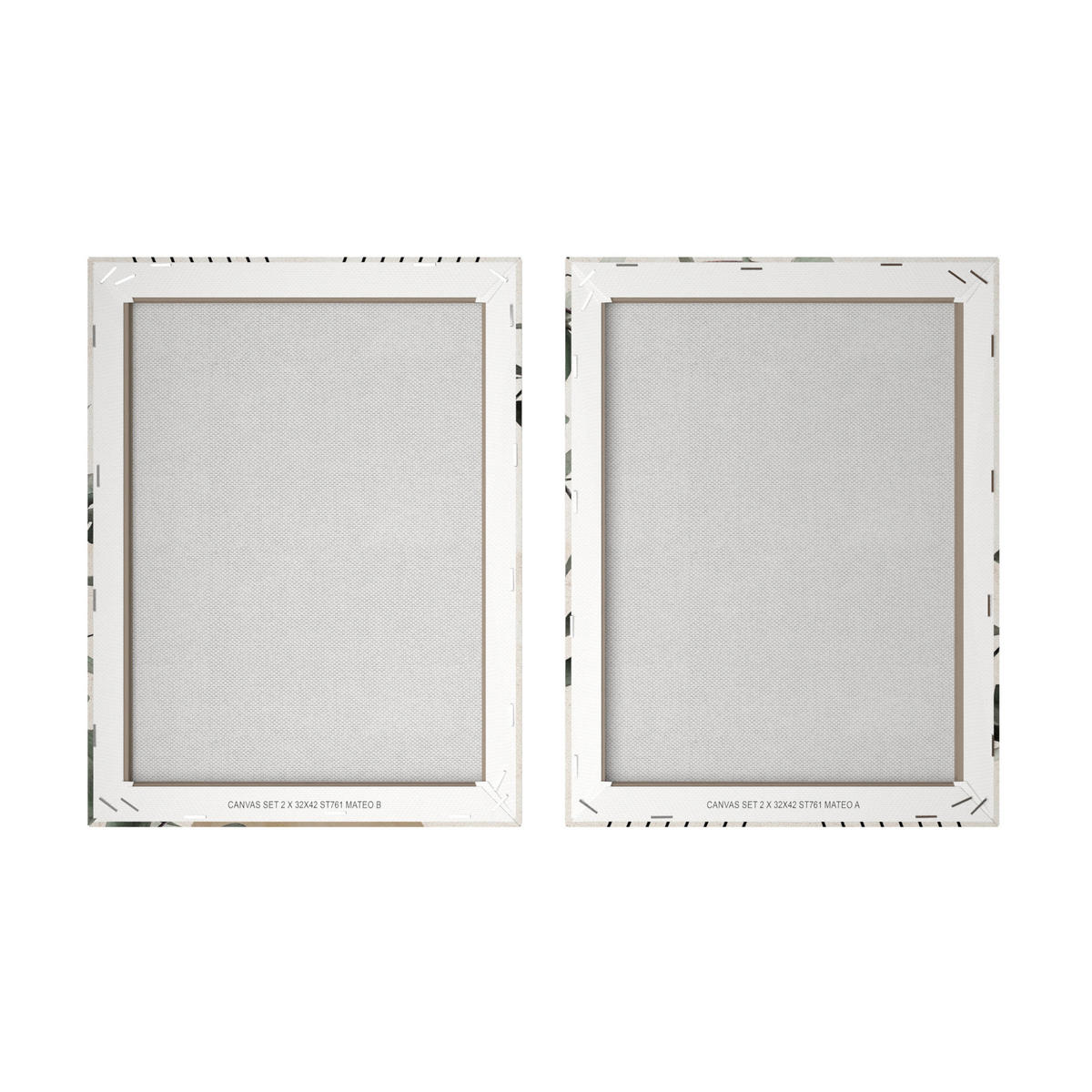 BILDERSET 2x32/42 cm  - Multicolor, Basics, Holz/Textil (2x32/42cm)