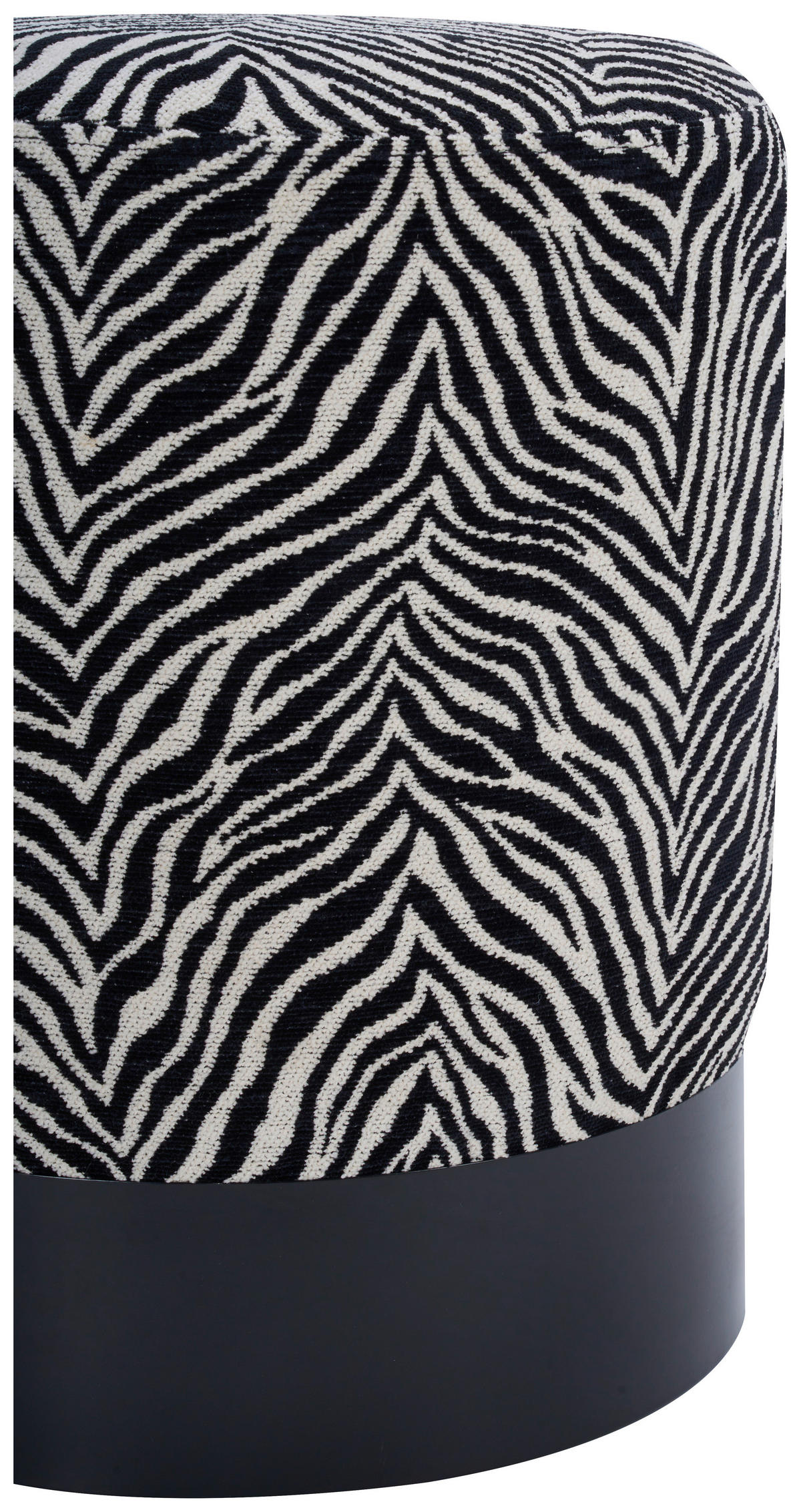 PALL i trä, metall, textil svart, vit  - vit/svart, Klassisk, metall/trä (35/42/35cm) - Xora