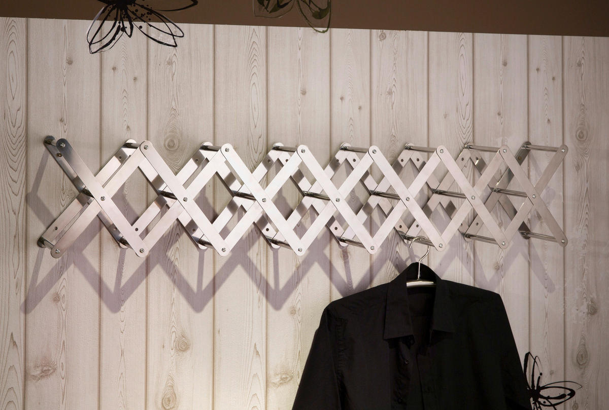 NÁSTĚNNÁ ŠATNA - Design, kov (60-190/5,5-29/15,5cm)