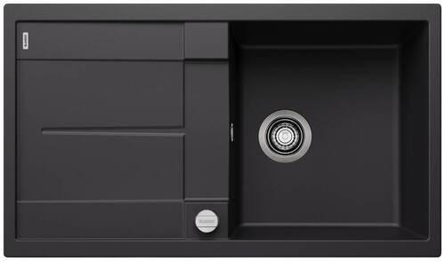 SPÜLE 525918  - Schwarz, Basics, Stein (86/19/50cm) - Blanco