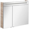 SPIEGELSCHRANK 90/71/16 cm  - Eschefarben/Alufarben, MODERN, Glas/Holzwerkstoff (90/71/16cm) - MID.YOU