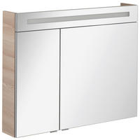 SPIEGELSCHRANK 90/71/16 cm  - Eschefarben/Alufarben, MODERN, Glas/Holzwerkstoff (90/71/16cm) - MID.YOU