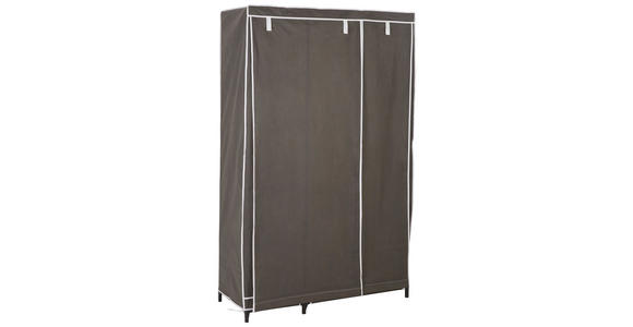 STOFFSCHRANK 110/178/46 cm in Grau - Grau, Basics, Kunststoff/Textil (110/178/46cm) - Carryhome